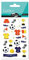 Maildor CY066O Packung mit Stickers Cooky 3D (1 Bogen, 7,5 x 12 cm, ideal zum Dekorieren, Sammeln oder Verschenken, Fußball) 1 Pack
