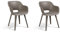 Allibert by Keter Gartensessel Akola, cappuccino, 2er Set, Kunststoff, 56.7 x 55.8 x 80.1 cm, Schalenstuhl in Cupform, perfekt für Garten, Terrasse oder Esszimmer