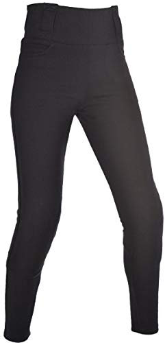 Oxford Ladies Motorcycle Kevlar Lined Super Leggings Trousers - Black (Long) 16