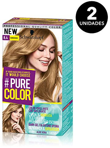 Pure Color de Schwarzkopf Tono 8.4 Sunkissed - 2 uds - Coloración Permamente