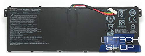 LI-TECH Batteria compatibile 3200mAh per ACER EXTENSA EX-2519-N15W4 NOTEBOOK NUOVA 3.2Ah