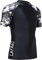 LAFROI Herren Kurzarm UPF 50+ Kompressionsshirt Rash Guard-CLY02D (Swipes,MD)