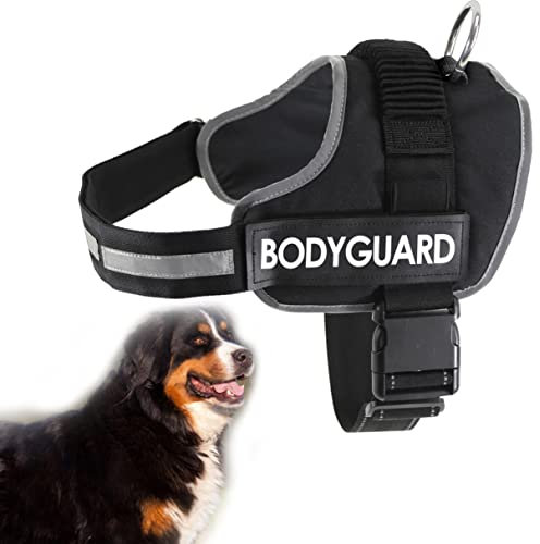 HUNDEGESCHIRR Gr. S M L XL reflektierend Brustgeschirr Sicherheitsgeschirr GEPOLSTERT (XL (Brustumfang ca. 90-119 cm))