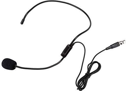 Denash Head-Wear Headset with Microphone, Mini XLR 3 Pins TA3F Plug Professional Wireless Mic Headset