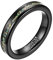 Mabohity Herrenring Damenring 4mm Breite Personalisierte Gravur Ehering Verlobungsring Wolframcarbid Opal Geschenk Schwarz Größe 6 bis 14