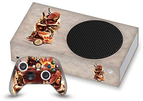 Head Case Designs Offizielle Zugelassen Assassin's Creed Kassandra Odyssee Kunstwerk Vinyl Haut Gaming Aufkleber Abziehbild Abdeckung kompatibel mit Xbox Series S Console and Controller Bundle