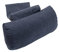 Finlandic Komfort Nackenkissen für Ruhesessel & Stühle, 40 cm Breit – Verstellbares Kissen mit Ergonomischer Unterstützung & Gegengewicht – Waschbarer Bezug, Atmungsaktiv & Weich - Blaugrau