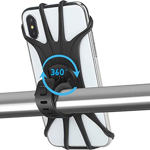Soporte de silicona para teléfono móvil para bicicleta, universal, giratorio de 360°, compatible con iPhone SE/11/12/13/14Pro Max/X/XS MAX/XR/8 '' a 6.5'' Smartphones