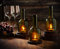 Woodpeckers London Vintage Wine Bottle Tea Light Candle Holders for Living Room | Glass Candle Holder for Home Decor Accessories (1 Piece)