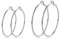 Creolen Silber 925 Ohrringe Set- 2 Paar Hypoallergen Große Huggies Creolen Silber Damen Ohrringe Silber 925 Set Piecing Schmuck zum Dankeschön Geburtstag Weihnachten Damen Herren Geschenke