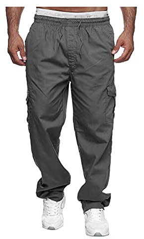 LAOLUO Jogging Bleue Pantalon Classique Homme Pantalon Cigarette Homme Pantalon Classe Homme Jogging Large Homme Pantalon Cargo Kaki Pantalon Pince Homme Jogging Oversize Homme Chino Noir Homme