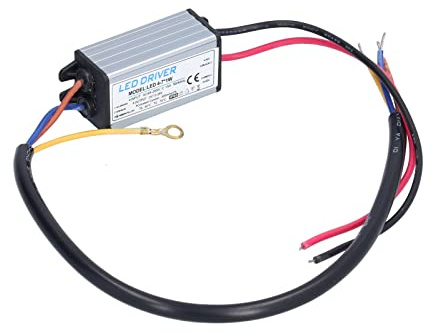 AMONIDA LED-Treiber, Schutzart IP65 AC 95-265V bis DC 12-26V LED-Transformator 300mA Sicher für Indoor Outdoor