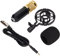Wired Condenser Microphone,High Output And Low Noise Broadcast Recording Mic, XLR to 3.5mm Microphone,Gaming Condenser Mic with Shockproof Mount,Suitable For Recording Studios, Radio(black gold)