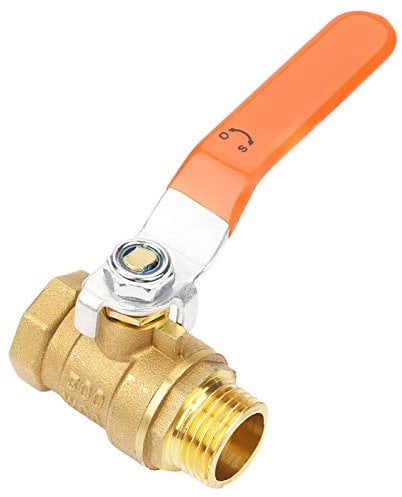 BuyWeek Ball Valve, 1/2 BSP DN15 Male and Female Thread Pipe Ball Valve Brass Water Mini Ball Valve Shut Off Switch