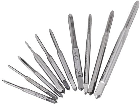 Macchina 10 Pezzi Mini M1 a M3.5, Maschi Filettati Maschi a Flauto Dritto Maschi Maschi Maschi Filettati Maschi Maschi per la Lavorazione di Dadi o Altri Fili Comuni