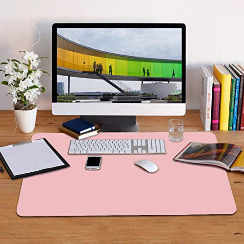 Paramount City wasserdichte Schreibtischunterlage, Büro-Laptop-Schreibtischunterlage, Schreibtischunterlage-Schutz aus PU-Leder Schreibtisch-Schreibblock(Rosa01,120 x 60 cm)