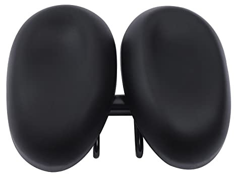 Nasenloser Fahrradsattel Ergonomischer Fahrradsitz Stoßdämpfung Sitzpolster Super Breiter Mountainbike-Sattel Mountainbike-Sattelabdeckungskissen für Berge Schwarz