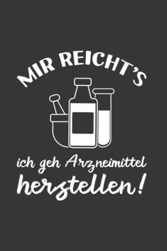 PTA: Gehe Arzneimittel herstellen: Notizbuch / Notizheft für Apotheker Apotheke A5 (6x9in) liniert mit Linien