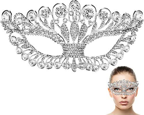 STOBOK Strass Maske Maskerade Strass Augen Kristalllegierung Für Karneval Halloween Party Kostüm