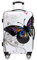 MONZANA® 66L Large 4 Wheeled Suitcase with Telescopic Handle | 68x43x27cm Lightweight Durable ABS Hard Shell | Vibrant Butterfly Design | Hand Luggage | 4 Wheels | 3 Digit Combination Lock
