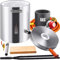 VEVOR Kit di Forno Fusorio a Gas Propano Capienza 6kg Temperatura Massima 1482℃ Corpo di Forno in Acciaio Inox per Metalli Fabbri Raffinerie, Kit di Forno di Fusione con Bruciatore a Propano 30 PSI