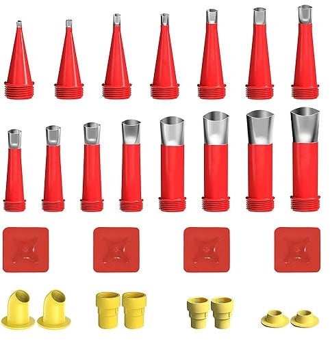 27 Pezzi Utensili per Calafataggio Beccuccio Silicone Beccucci Silicone Ugelli per Calafataggio in Acciaio Inox Base Rimovibile in Un Unico Pezzo per Cucina, Bagno, Serbatoi D'Acqua