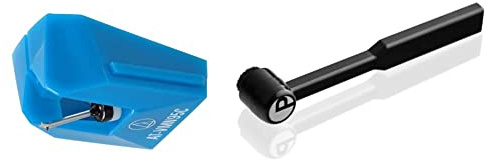 Audio-Technica AT-VMN95C Ersatz-Eingabestift für VM95 Series Kartuschen (AT-VMN95C konisch) & Pro-Ject Clean it Karbonfaser Nadelbürste