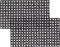 4All Rubber Door Mat 40x60cm – Heavy Duty Door Mats Outdoor with Drainage Holes and Wrought Iron Look – Anti-Slip Outdoor Mat for Entry, Garden, Porch, Backdoor or Caravan Use (100x50cm Pack of 2)