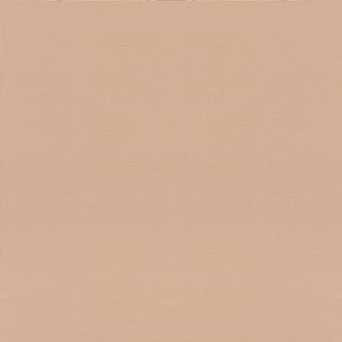 Rasch Tapete 687576 - Einfarbige Vliestapete mit Leinenoptik in Apricot - Kollektion Tropical House