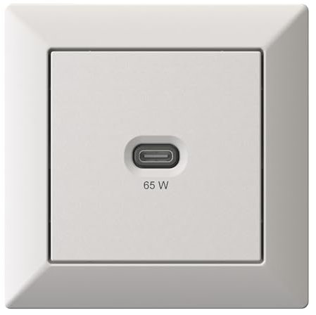 Unterputz USB-Ladestation, USB-C 65 Watt Charger, mattweiß