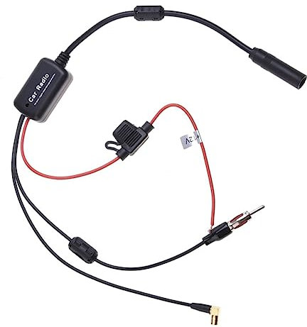 Angoily Amplificateur D'antenne Radio Voitures Voiture Amplificateur Autoradio Antenne e De Signal Radio sans Fil Booster