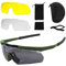 Aicharynic Gafas de tiro con 3 lentes intercambiables, gafas de protección con lentes transparentes antivaho y resistentes a los arañazos, ajustables, resistentes a los golpes, protección láser