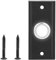 LED Lighted Doorbell Push Button, Round Doorbell Push Button Replacement with Screws, Universal Metal Doorbell Push Button Switch Wall Mounted Door Chime for Home Garage