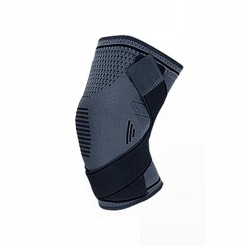 Knee Pads,Pressurized Knee Pads with Strap,Adjustable Breathable Sports Knee Wraps for Running Cycling Climbing Fitness,Knee Brace for Arthritis ACL & Meniscus Tear M