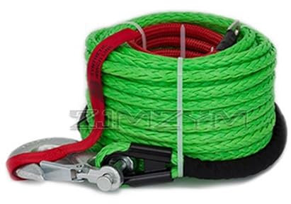 Corde de câble de ligne de treuil synthétique Ligne de treuil multicolore 10mm * 30m, corde de remorquage, corde en Fiber synthétique polymère, corde Plasma for la Traction de véhicule tout-terrain po