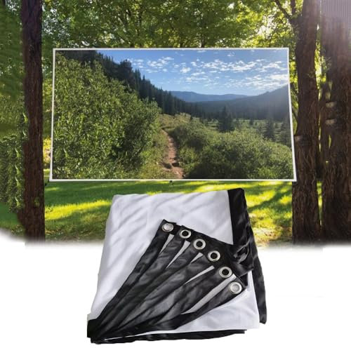 ZIUSFAC 50-250 Zoll Projektionswand Leinwand Beamer 4K Projektion Leinwand 16:9 HD Klappbare Projektionsvorhang Faltenfreie Beamer Leinwand Für Business/Film/Camping(200inch-16:9)