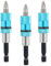 Volumoon 3 Pezzi Portainserti Magnetico con 3 Bit Ph2, 1/4 Portapunte per Trapano Attacco Esagonale, Portainserti Sgancio Rapido per Avvitatori a Batteria e Trapani a Mano(65mm, Blu)