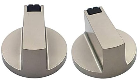CPJJ 2 Perillas de Gas para Cocina, Botones Metálicos para Encendido de Cocina a Gas,Botones Perillas de Cocina Metal Mandos Cocina Gas para Mayoría las Horno,Cocina,Estufa de Gas(0 grados 6 mm)