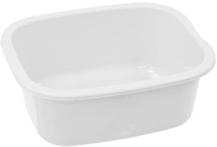 simpa 11L Multi-Purpose White Plastic Rectangular Household Cleaning Bowl for Washing Up, Window Cleaning, Car Valeting and Multi Room Spot Cleaning Tasks.