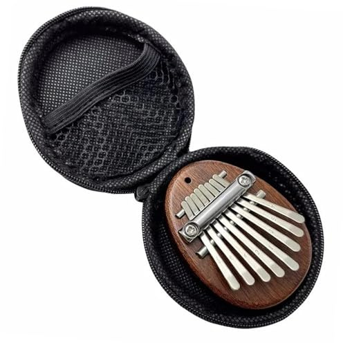 Kalimba Kalimba 8-Tasten-Daumenklavierinstrument, Tragbar Für Anfänger, Exquisites Geschenkset, Mini-Instrumente Kalimba Mit Box(Wood 1)
