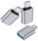 USB C to USB Adapter 3 Pack USBC Male to USB A Female USB 3.0 OTG Adapter Type C Thunderbolt Converter for iPhone15/16 iMac MacBook Pro iPad Huawei Samsung Galaxy S21 S22 S23 S24