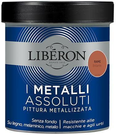 Libéron - Les Métaux Absolus - Peinture Métallique - Cuivre Brillant - 0,5 L