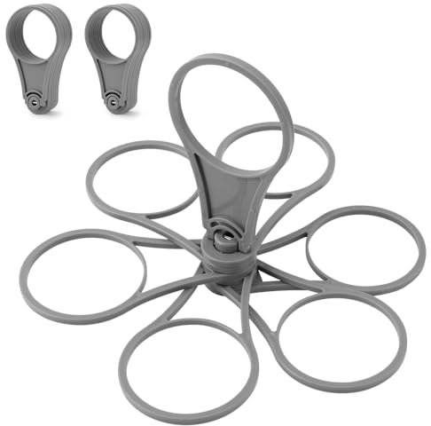 Lot de 2 Porte-Boissons Super Carry pour 6 Tasses | Café à emporter, Boissons gazeuses, pintes, bière | Robuste et réutilisable pour Les Festivals, Les Sports et Les Concerts (Gris (Lot de 2))