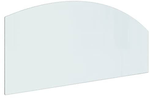 Placa de cristal para estufa de leña, 120 x 50 cm, protección contra incendios para chimeneas y estufas de leña, resistente al calor y duradera, solución de seguridad para salón y jardín