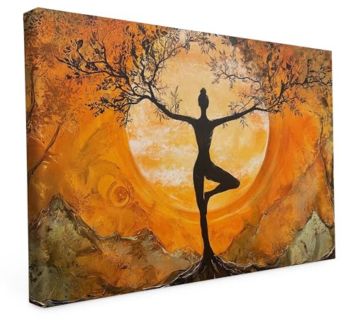 Wandbild Keilrahmen 80x120cm - Verbunden mit der Natur - 2cm Holzrahmen | Wandbild auf Künstlerleinwand, 80x120cm, Motiv Verbunden mit der Natur, 280g Canvas, 2cm Holzrahmen, matter Kunstdruck
