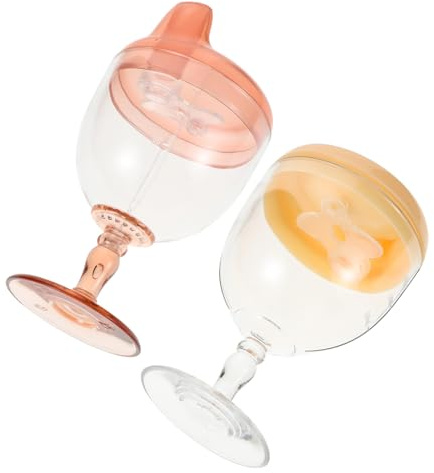 GARIOUANS 2stücke Junge Mädchen Trinkbecher Trainingsbecher Für Kleinkinder Plastikwasserbecher Als Milchbecher Wasserbecher Mit Ergonomischem Griff Für Kleine Hände