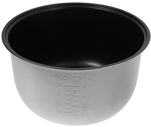 BRIGHTFUFU Olla de 4l Aleación Antiadherente de de Interior Eléctrica Diseño de Gran Capacidad y Escala, Accesorio Plata para