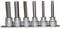 Teng 6 Piece 1/2 Long Allen Hex Bit Socket Clip Rail Set 5 6 7 8 10 and 12mm M1211