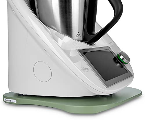 Tabla deslizante de madera para Thermomix TM6/TM5, color verde oliva