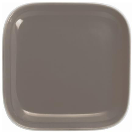 KAHLA 207761A72648C Pronto Colore Deckelchen eckig 10x10 cm warm gray|taupe kleine Platte aus Porzellan
